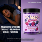 Sleep Gummies – 1000mg Magnesium Glycinate, Wildberry, 60 Gummies (30 Serves)
